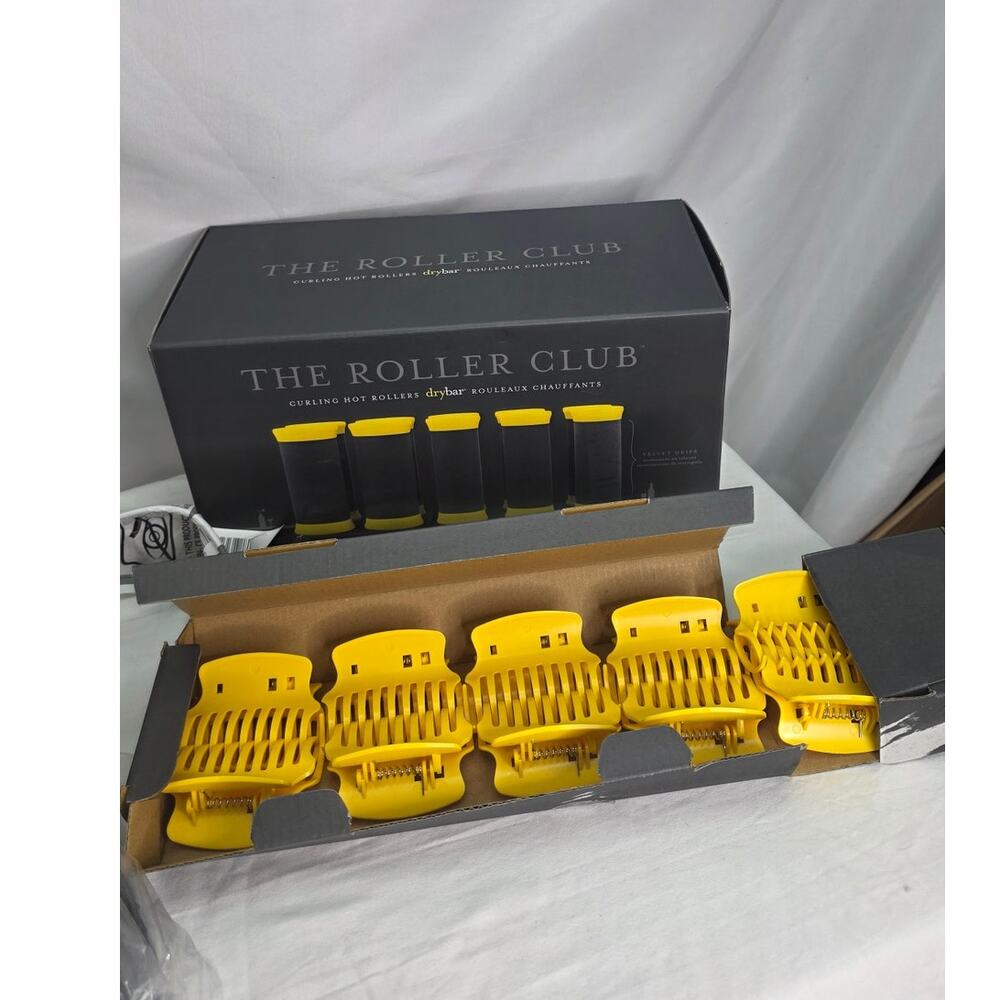 Drybar The Roller Club Hot Rollers 10 Ceramic Rollers 2 Sizes Clips Open Box - Picture 4 of 15